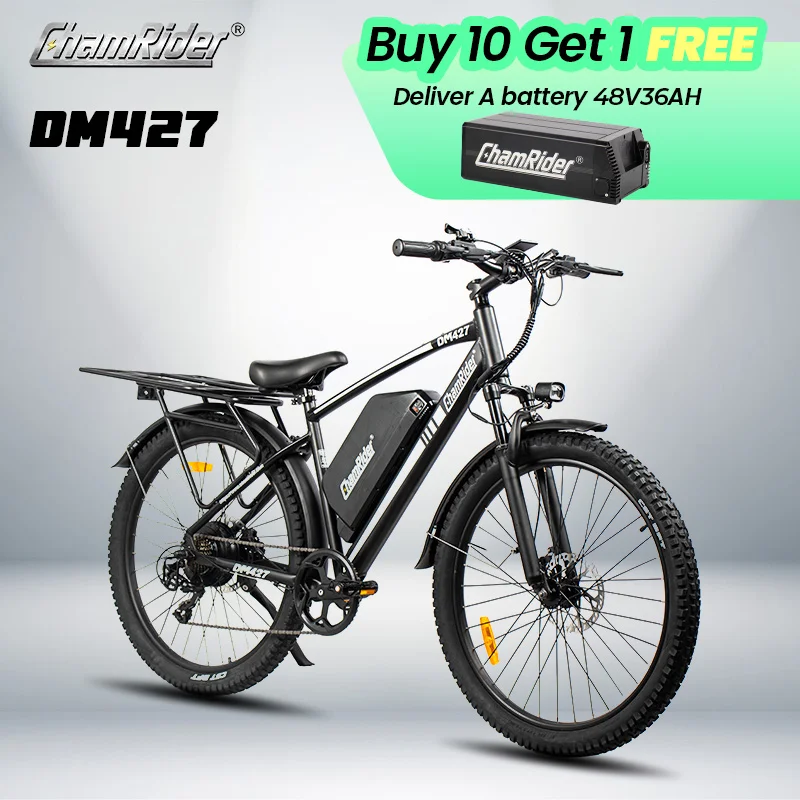 DM427 ChamRider 750W Electric Mountain Bike - 48V, 27Ah, 10 Speed
