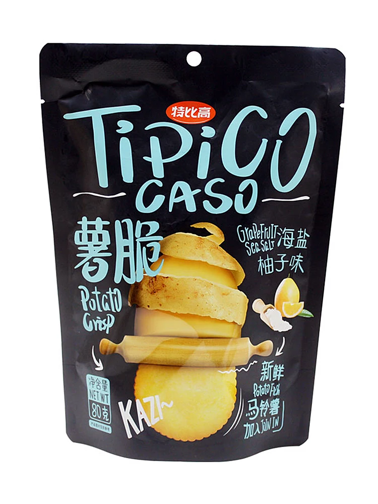 Tipico Potato Crisp Bagged 80g Thin Brittle Biscuit Snack Potato Chips