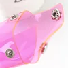Wholesale color transparent PVC pencil bag creative metal snaps convenient fashion student pencil bag custom