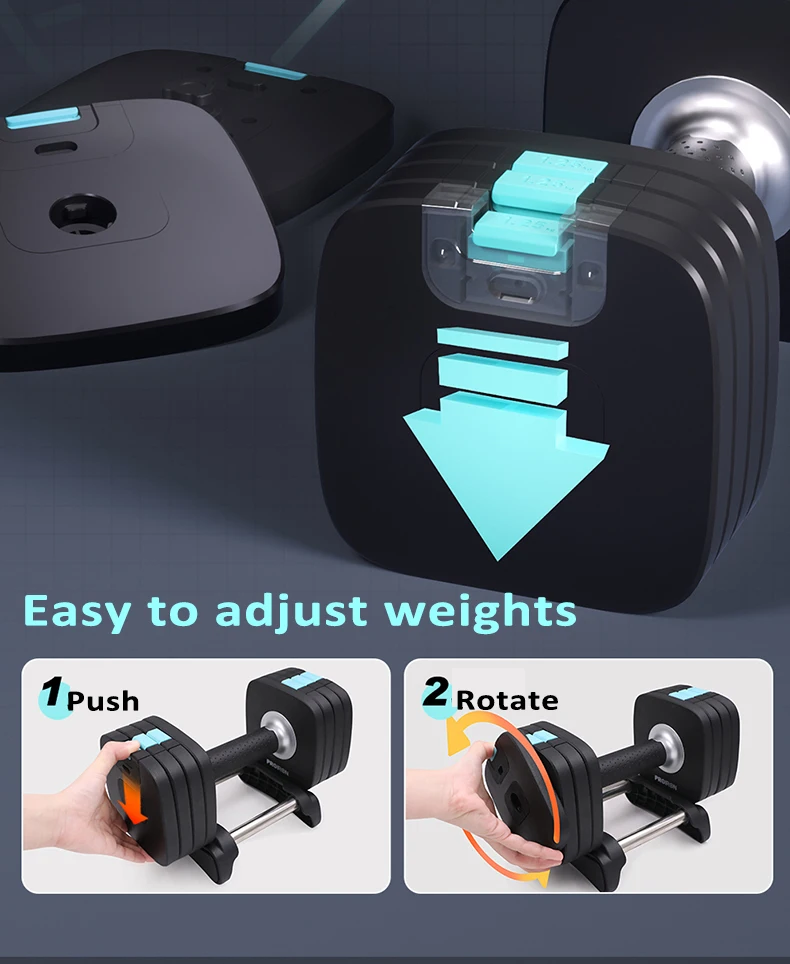 Proiron Manufacturer Innovative Ultra Compact Color Wholesale Weights Slice Adjustable Dumbbell