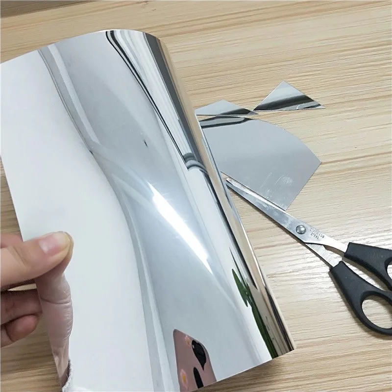 Custom Size Soft Plastic Roll Self Adhesive Acrylic Mirror Decor Wall