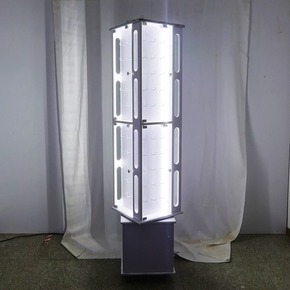 工厂供应商360度旋转玻璃展示柜陈列柜纪念品珠宝玻璃展示柜