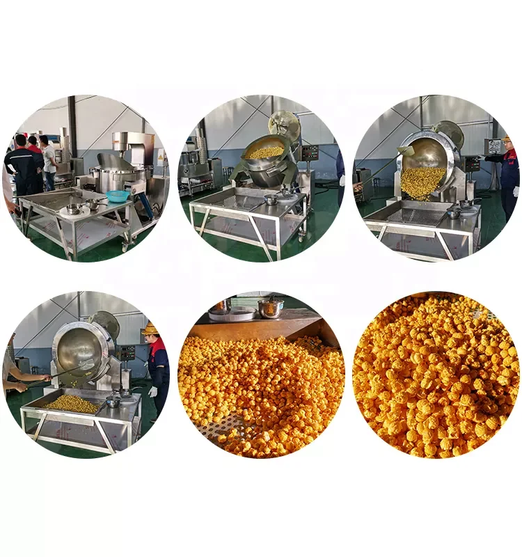 Large Capacity Automatic Industrial Pop Corn Making Machine Commercial