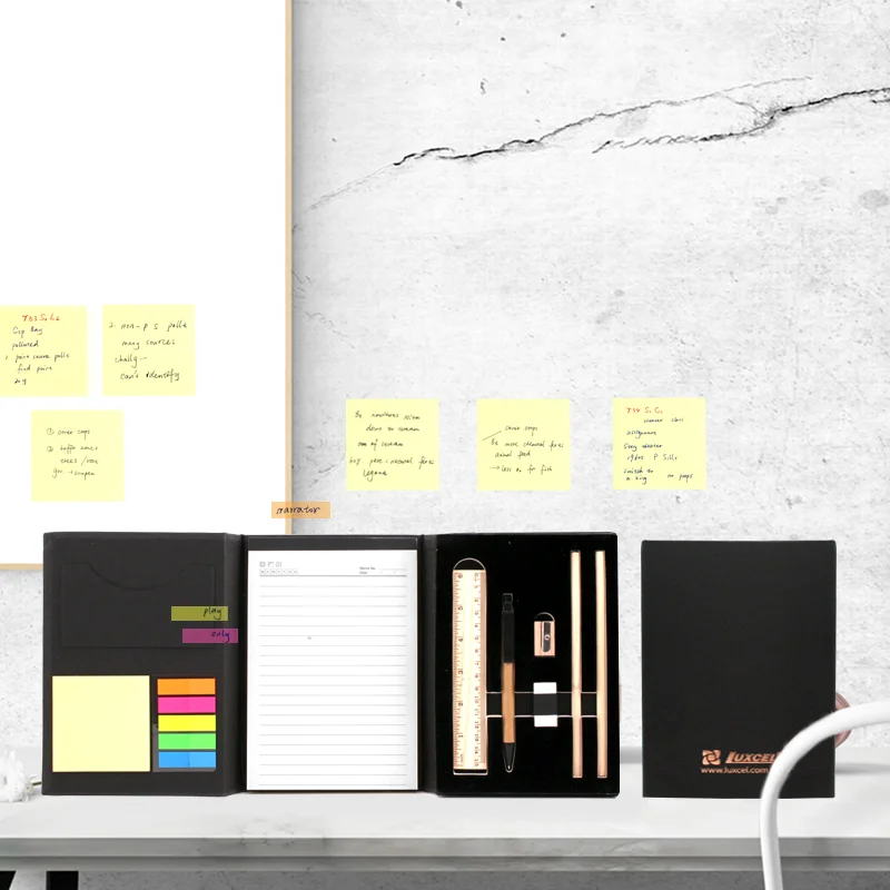 Promotional Kraft Paper Memo Pads Notepad With Pen Pencil Erase And