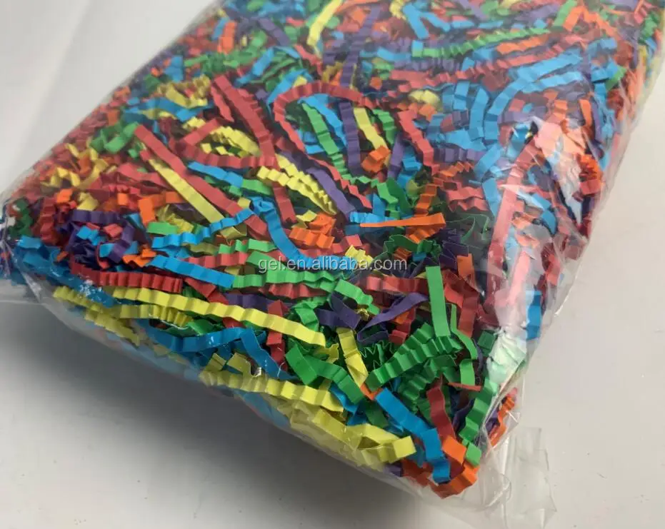 Crinkle Cut Shredded Gift Basket Filler Paper Crinkle Paper Grass