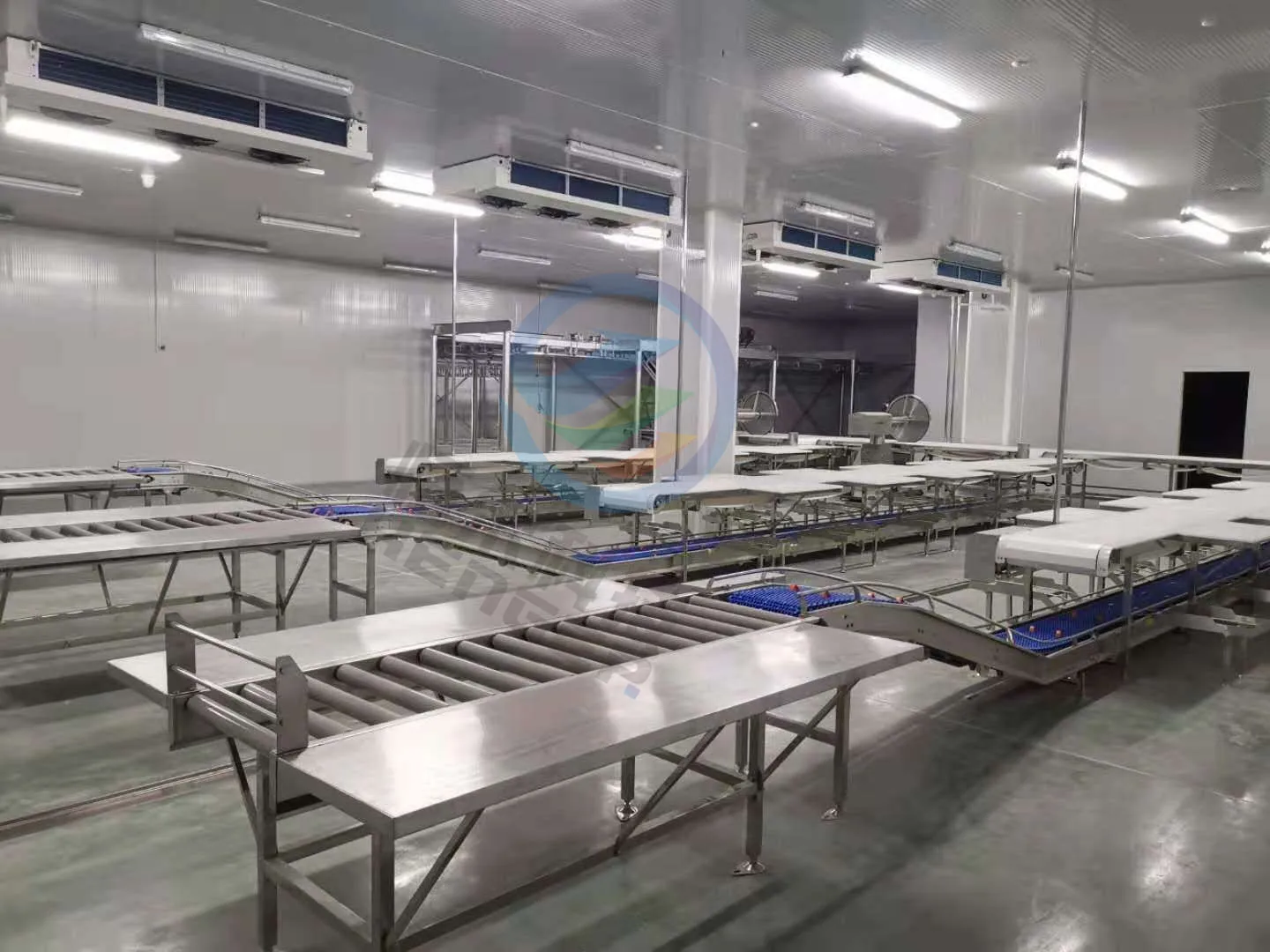 Automatic Chicken Meat Cutting Conveyor Slaughter Line Slaughterhouse