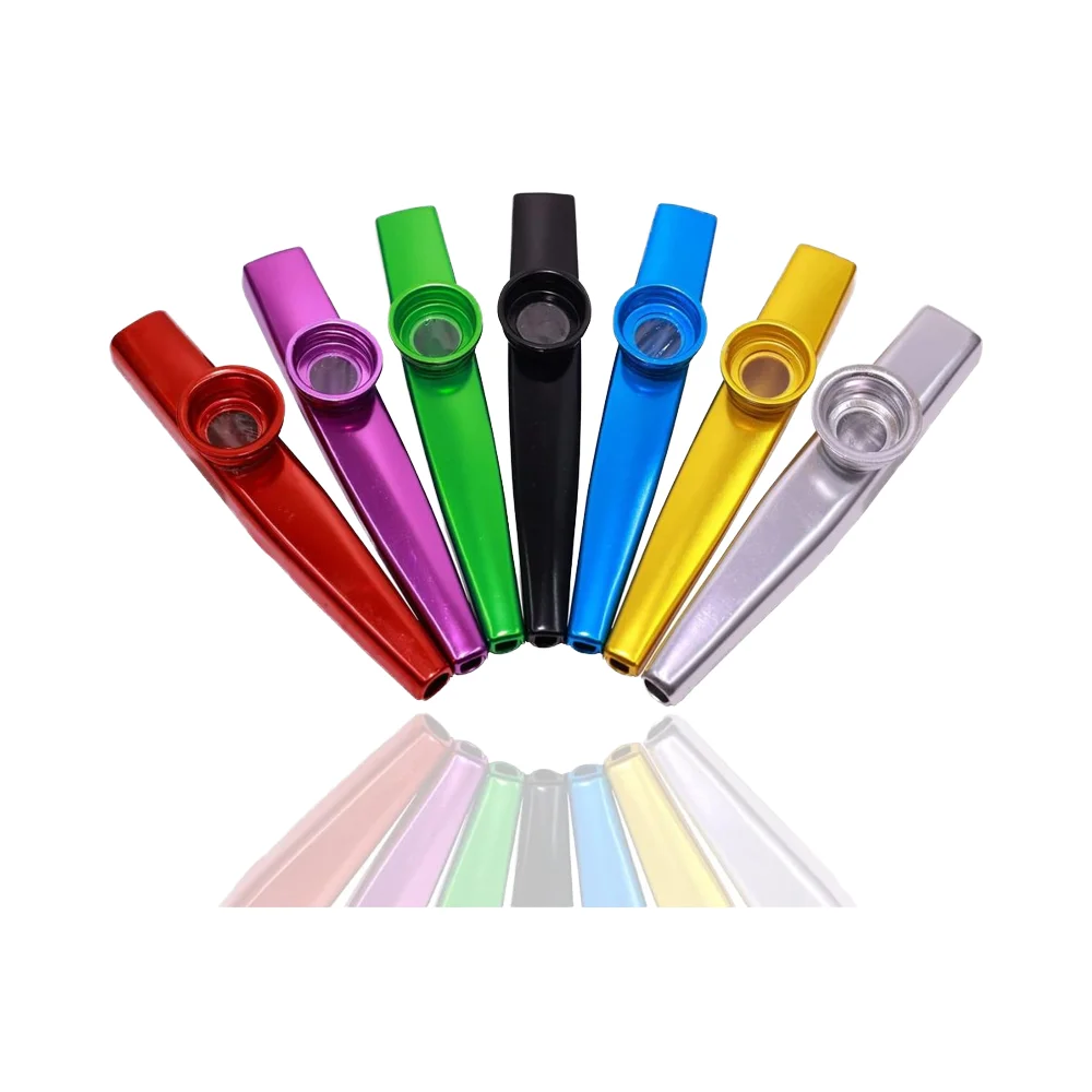 Wholesale Portable Best Colorful Custom Logo Metal Kazoo Instrument