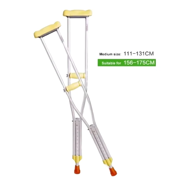 Axillary folding crutch Underarm Medical Device Walking stick Cane Height-Adjustable Rehabilitation Therapy Supplies Crutches details