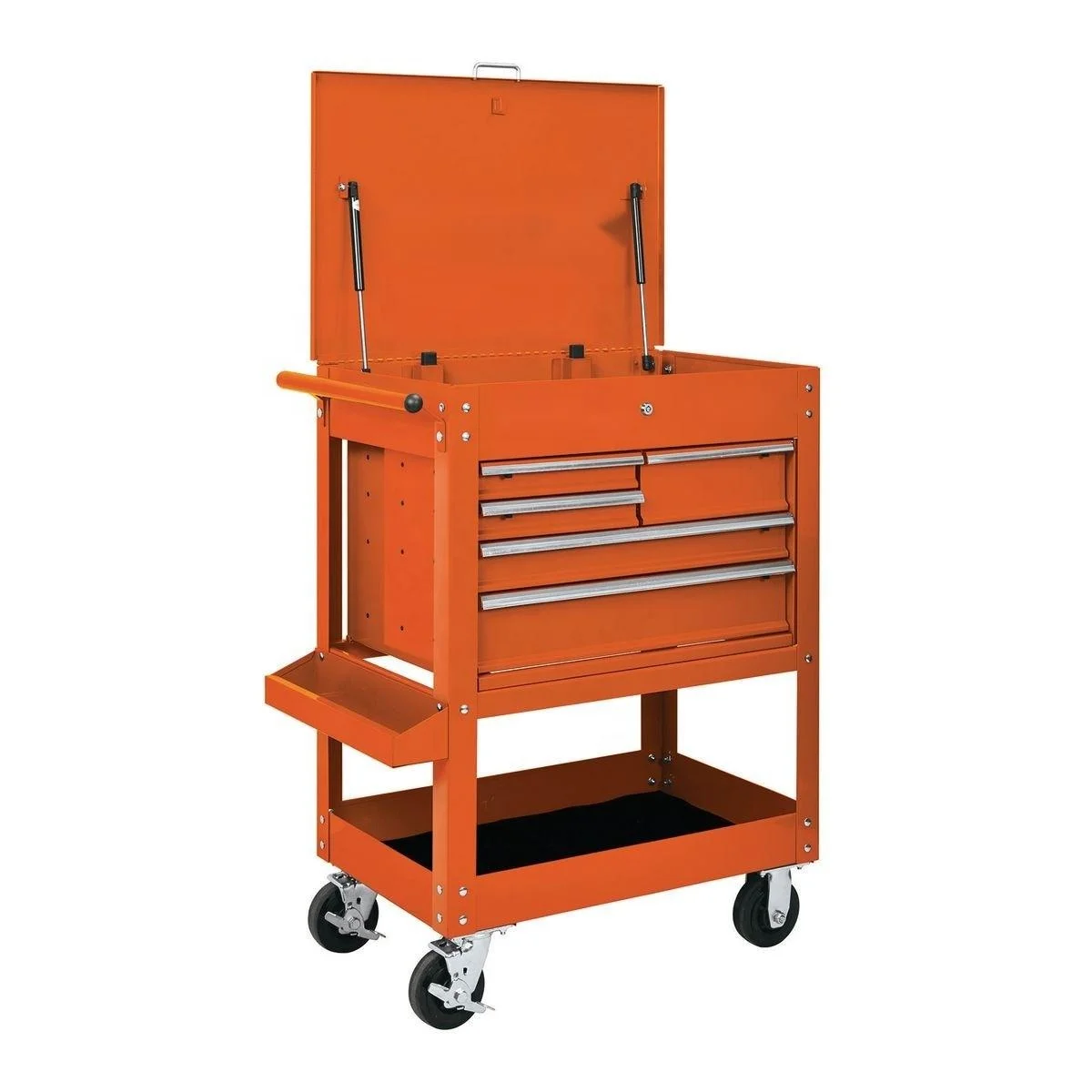 Top Quality  5 Drawer Built-in Rolling Machnic Cart, Workshop Tools Box Set Trolley Cabinet manufacture