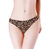 Sexy Leopard Thongs for Women Bikini Underwear Girls Seamless G-String Ladies Satin Lace Panties Thong