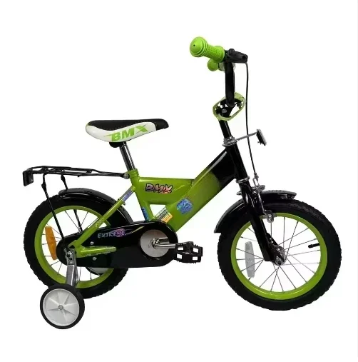 product 2025 best hot sale steel bmx frame with rear carrier foot brake training wheels 75kg load capacity for boys bike-1