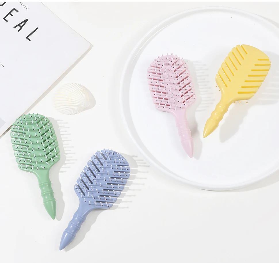 Ventilated Ergonomic Scalp Massager Hair Products Tangle Free Lightweight Anti Static Hairbrush details