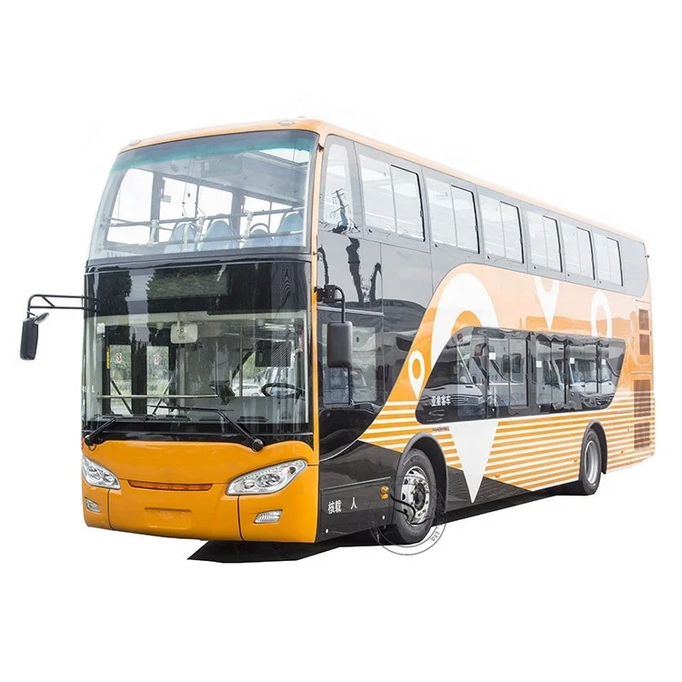 Chinese Factory 11m Electric Double Decker Bus Luxury Tourist Coach City Bus With Wholesale 