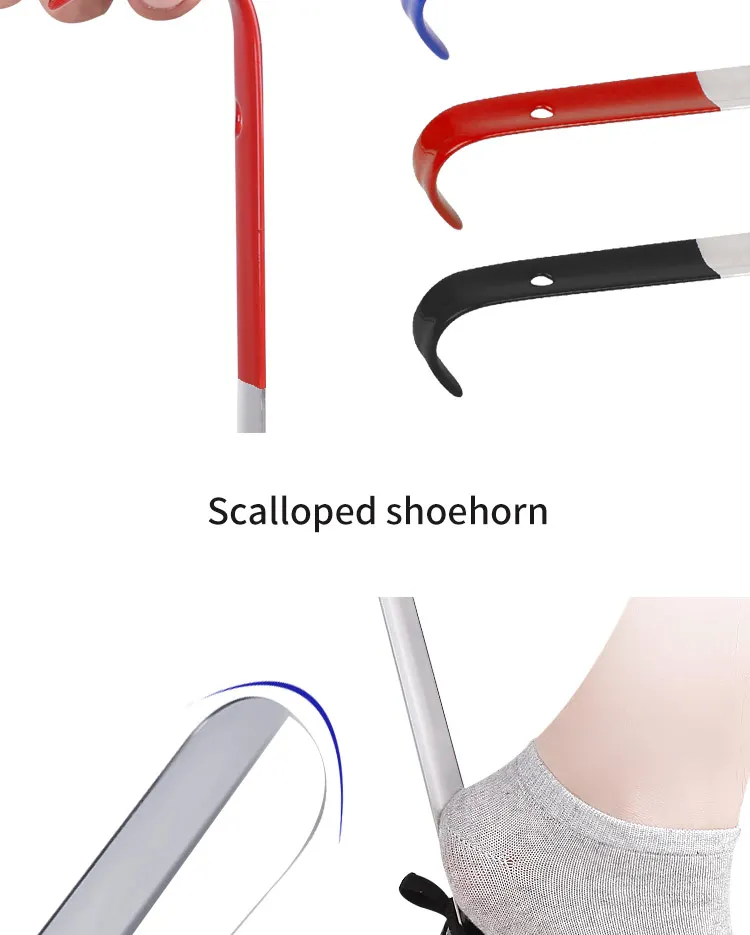 Metal Shoe Horn Long Handle Metal Shoehorn Stainless Steel Shoehorn