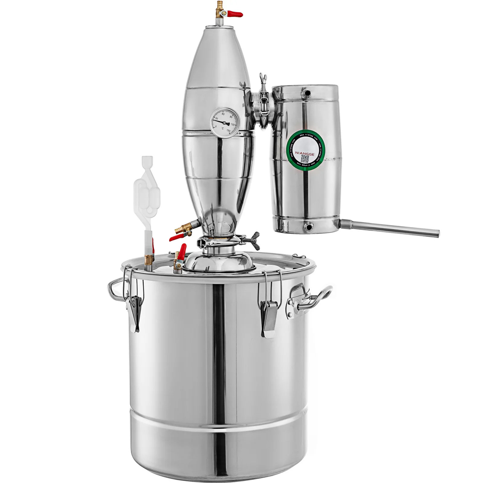 Details about   20L Stainless Steel  304 Wine Alcohol Water Distiller Distilling Machine Silver 
