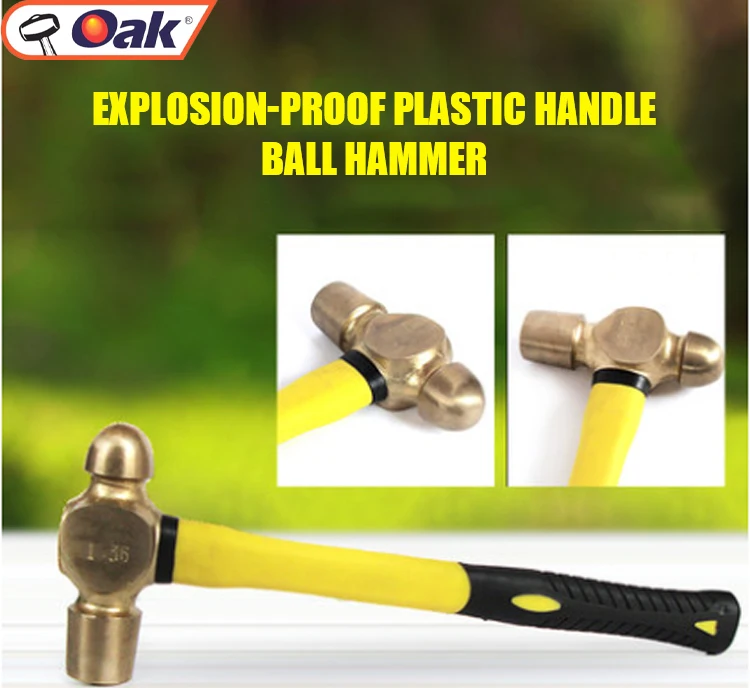 Aluminium Bronze Professional Non Sparking Safety Ball Pein Peen Hammer