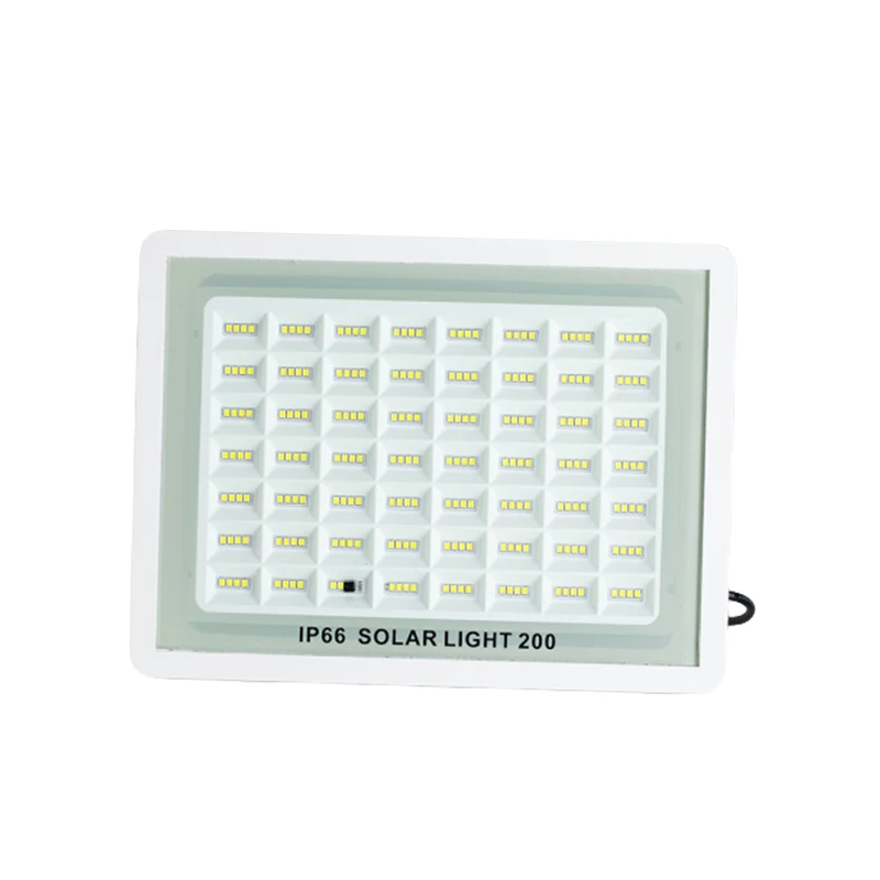 Outdoor Waterproof IP65 Projector Led Solar Flood Light 200 Watt High Brightness 1100 Lumen Lighting and Circuitry Design 10000