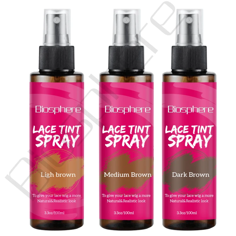 High Quality Private Label Lace Tint Spray 100 Ml Brown Dye Color Natural Wigs For Different