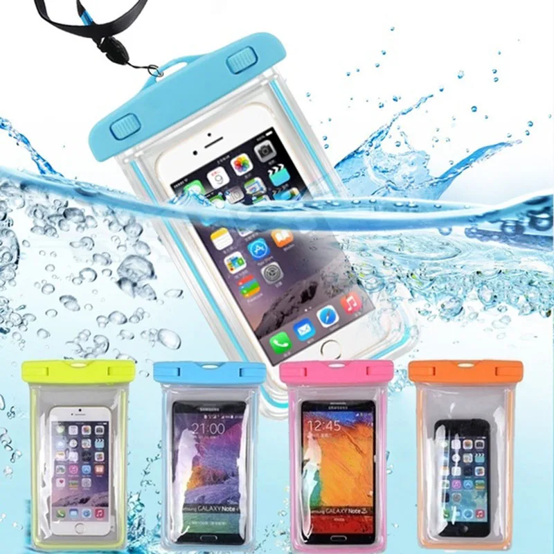 Floating Pouch Cellphone Lanyard Dry Bag for Kayaking Swimming Boating Traveling Compatible with iPhone 12 11 Pro Max XR 7 8 Plus Samsung LG Huawei and More Seawisp Universal Waterproof Phone Case 