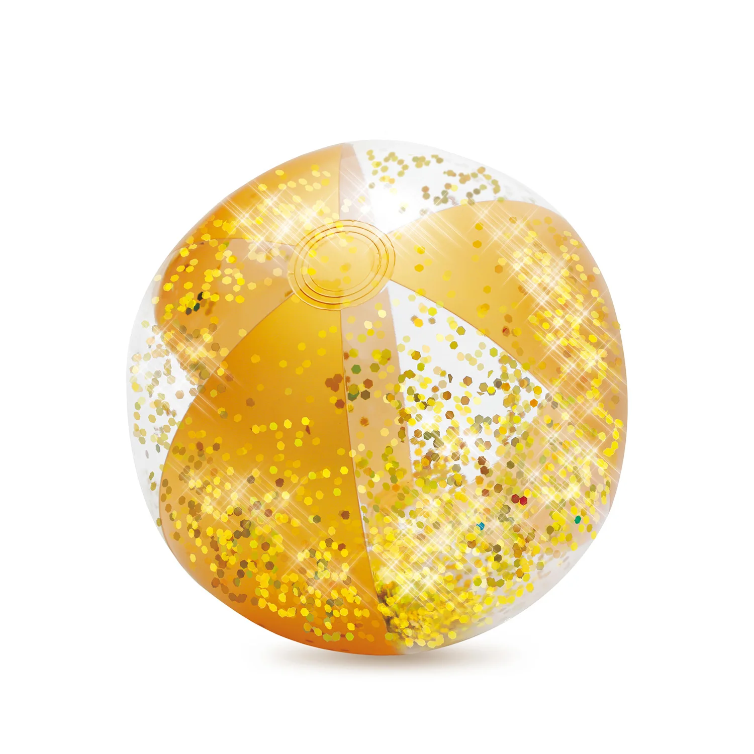 glitter filled beach ball