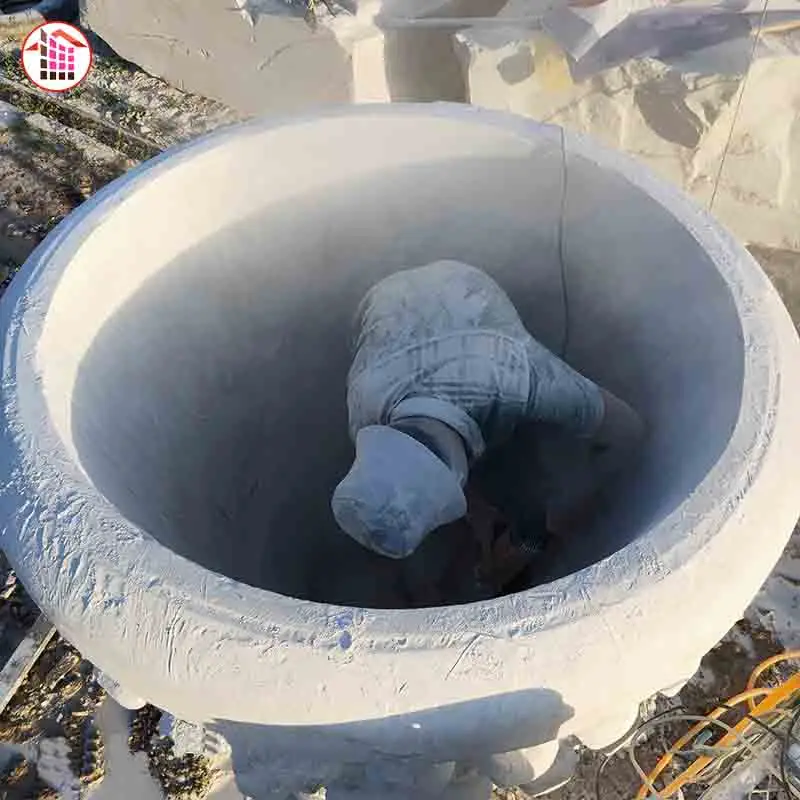 Macetas De Piedra De Granito O Mármol,Diseños De Columnas De Jardín