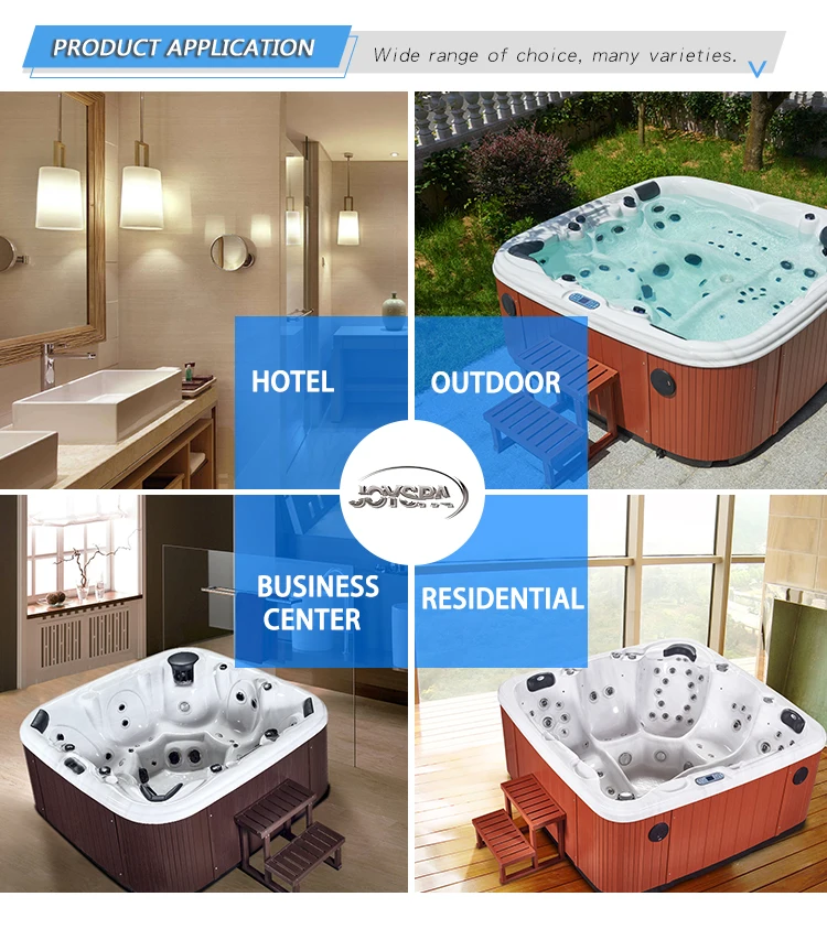 Joyspa Swimming Pool Hot Tubs Combo Mini Outdoor Whirlpool Hot Tub Two ...