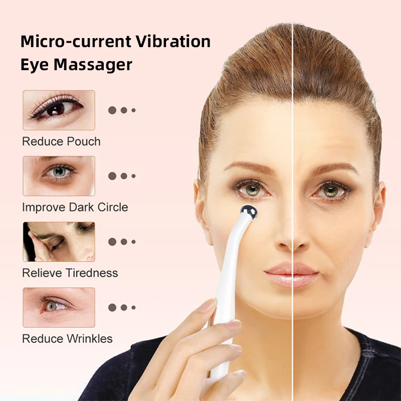 Mini Electric Instrument Relaxing Facial Massage Ionic Eye Facial Massager Portable Pen Eye Massager