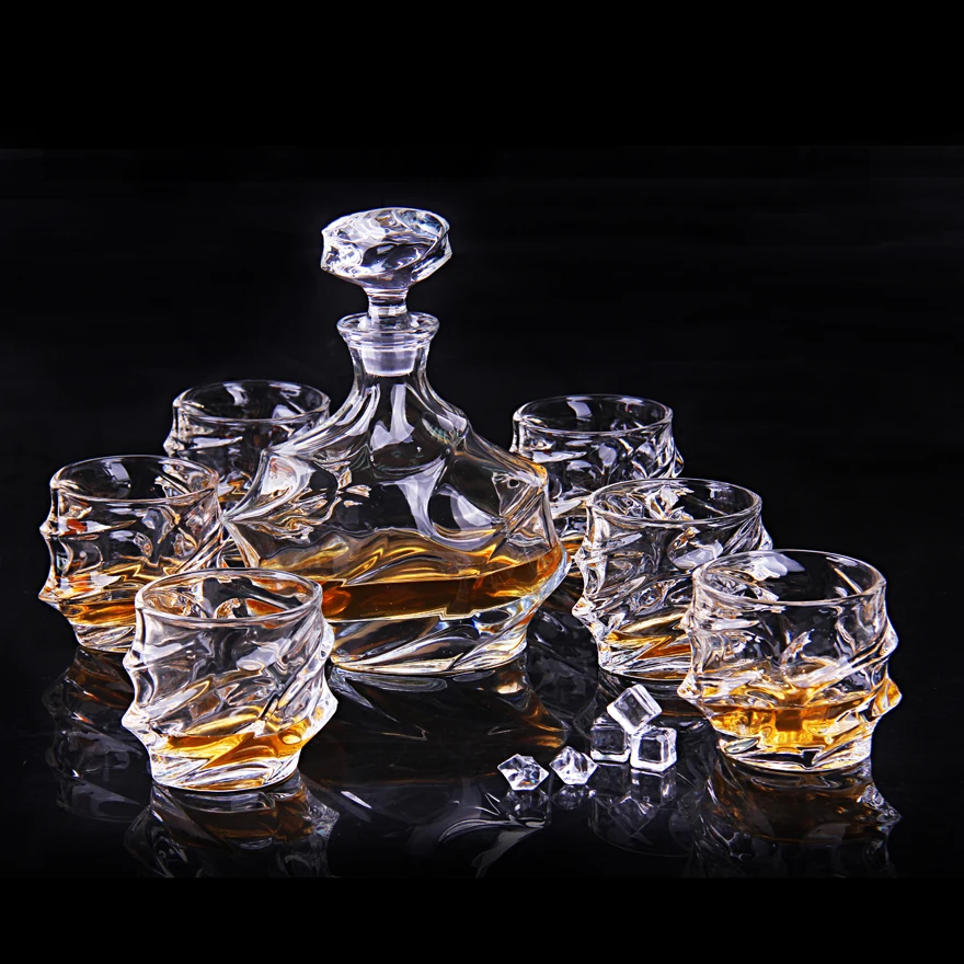 Wholesale Food Grade Good Price Drinking Wine Set Decanter Crystal Cup  Whiskey Thick Glass Drinking Glass Set - China Drinking Glass Set and Glass  Set Drinking price