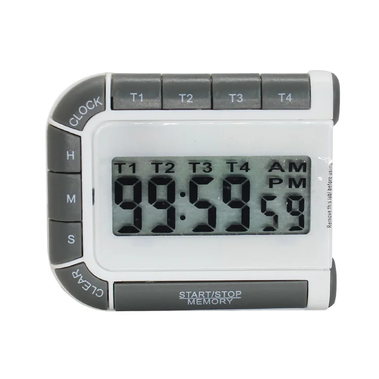4 sets of time setting multifunctional electronic kitchen countdown timer with clock