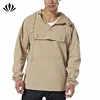 High quality nylon and spandex men hoodie lightweight men pullover hoodie with four-way stretch fabric