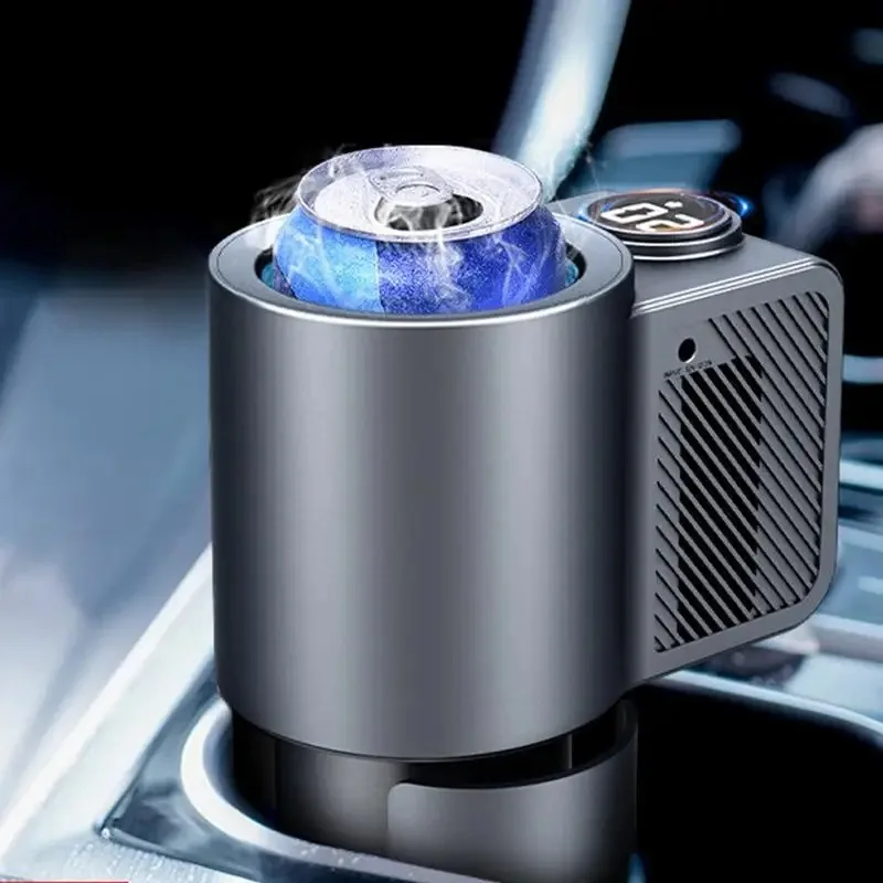 Car Cooling and Heating Cup Holder With Coffee Cup 2 in 1 12V 36W  Intelligent Auto Heater Cooling Travel Mug for Car Electrical