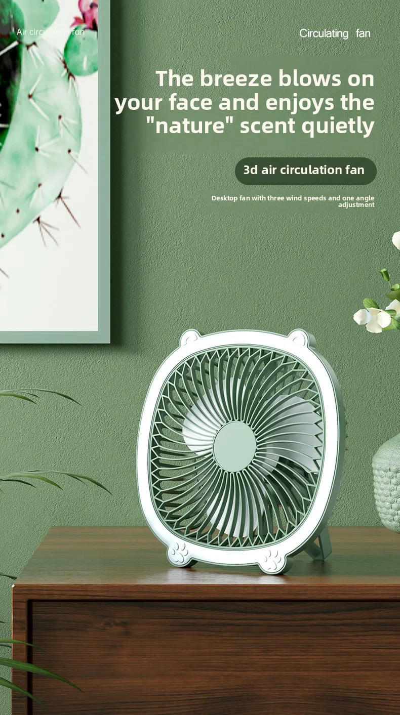 Ventilateur suspendu portable multifonctionnel rechargeable par USB petit design de plafond de bureau ventilateur de refroidissement à air mécanique pour dortoir à domicile