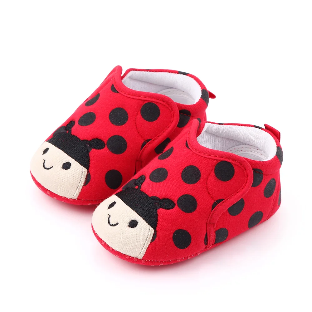 Spring Autumn Baby Shoes Cute Cartoon Design Soft Sole Infant Boy Girl Toddler Shoes manufacture