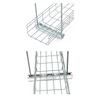 China Factory 100mm*100mm Electric Zinc Wire Mesh Cable Tray Bracket