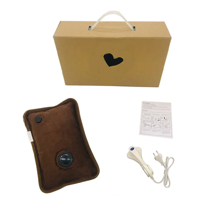 Solid Color Rechargeable Electric Hot Water Bag With Antiexplosion