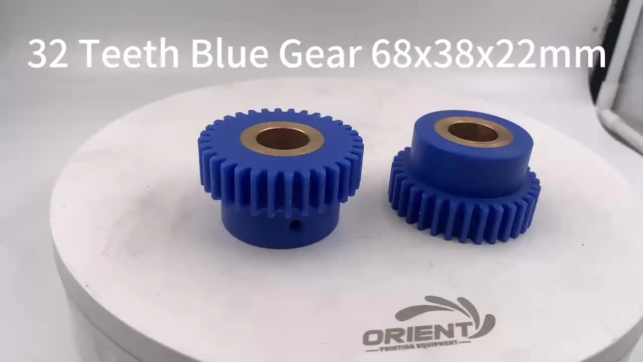 32 Teeth Blue Gear 68*38*22mm for Komori Offset Printer - Nylon