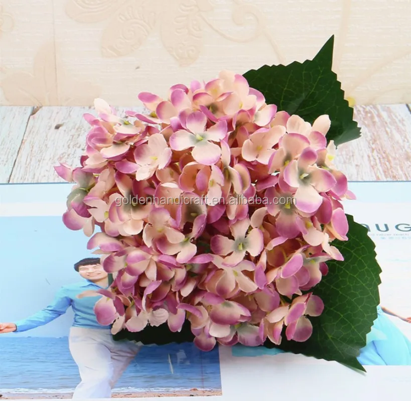 Wholesale Artificial Hydrangea Flower Head Silk Hydrangea Flower For Wedding Decoration Buy