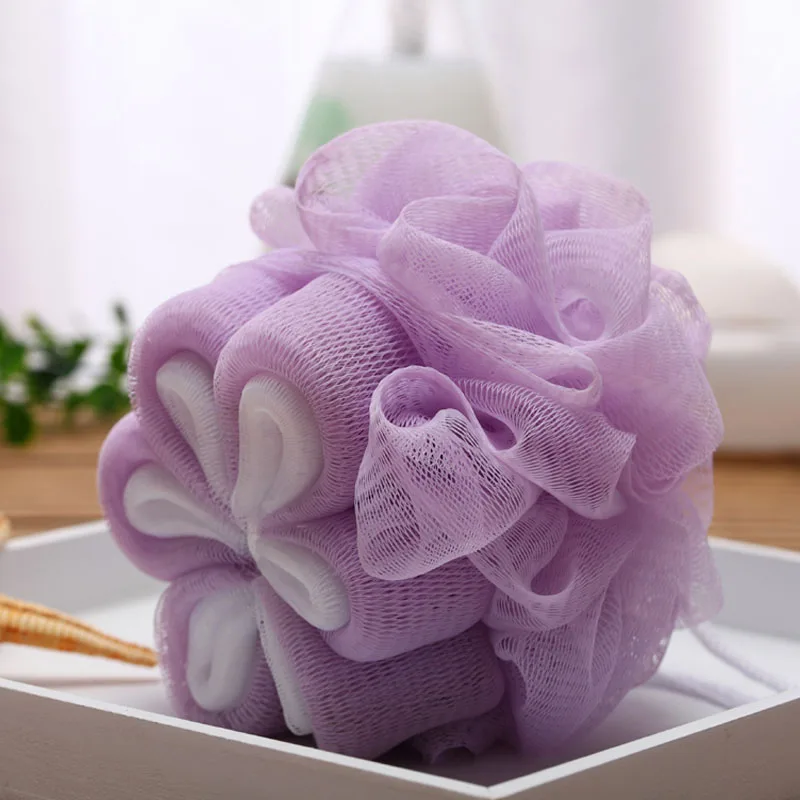 家园树成人沐浴球清洁身体去角质奶泡多色花卉沐浴球浴室挂件 h20