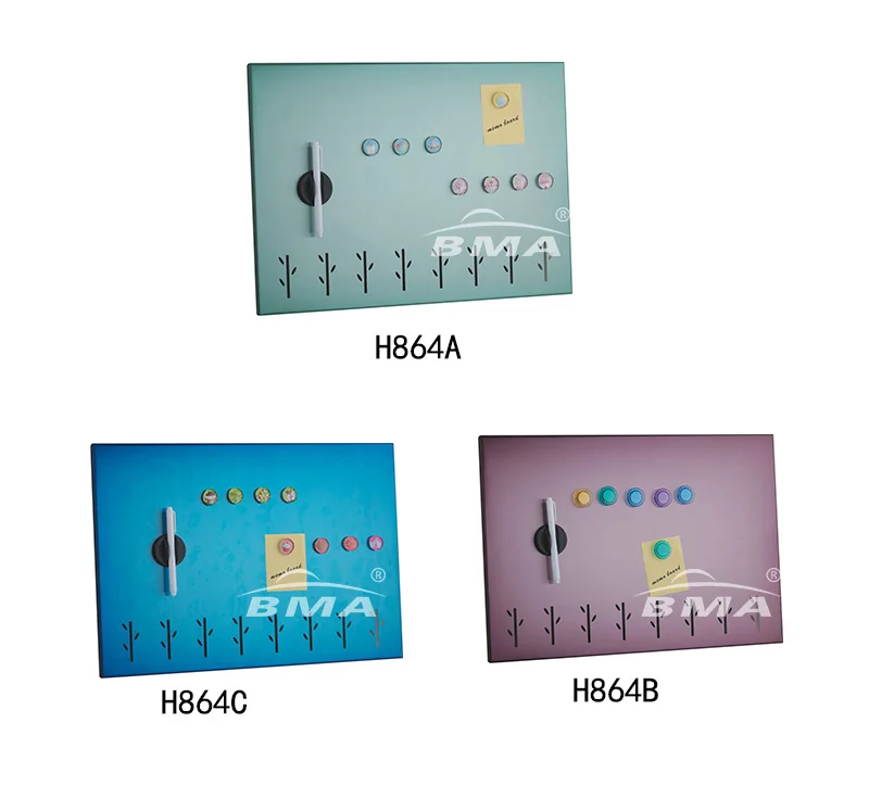 Simple Design Stainless Steel Metal Office  Memo Board Notice Board With Cork