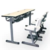 Three Seats Desk and Chair For Student Wholesale / High Quality Wooden School Furniture Made in China
