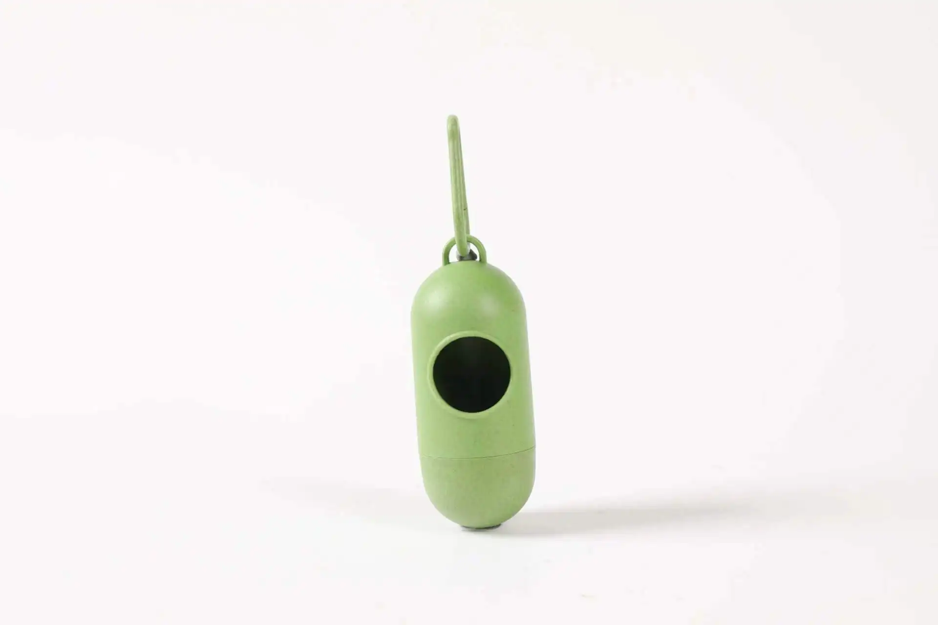 Wholesale Capsule-shaped Wheat-Straw Pet Waste Bag Holder Dog Poop Bag Dispenser
