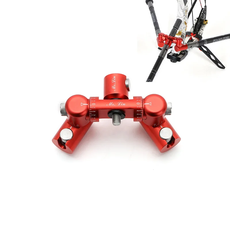 Red Quick Disconnect New Archery Double Sided Adjustable V-Bar 