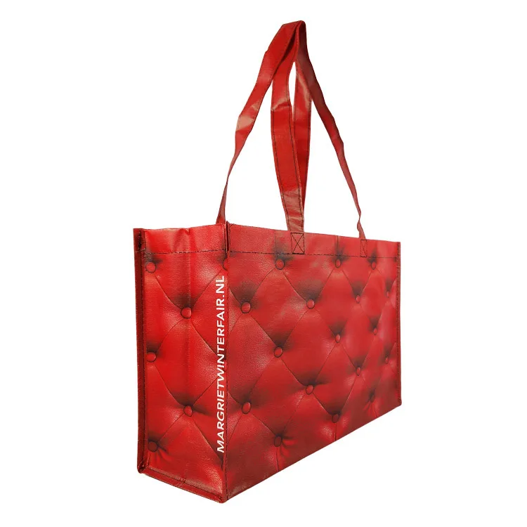 
New Designed Reusable Tote Bag PP Laminated Woven Shopping Bag with custom printing 
