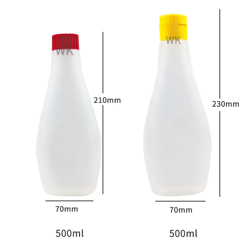 Wholesale Plastic Ldpe Squeeze Bottle Ketchup Honey Hot Sauce Bottle