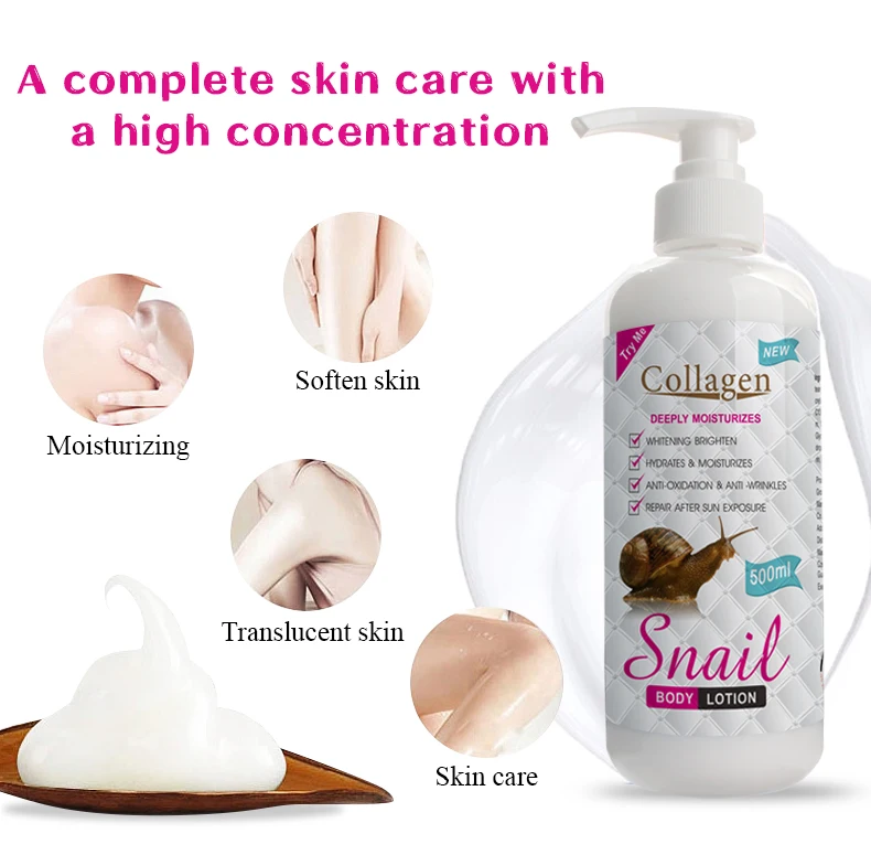 Best Body Lotion Whitening Moisturizing Snail Collagen Body Lotions