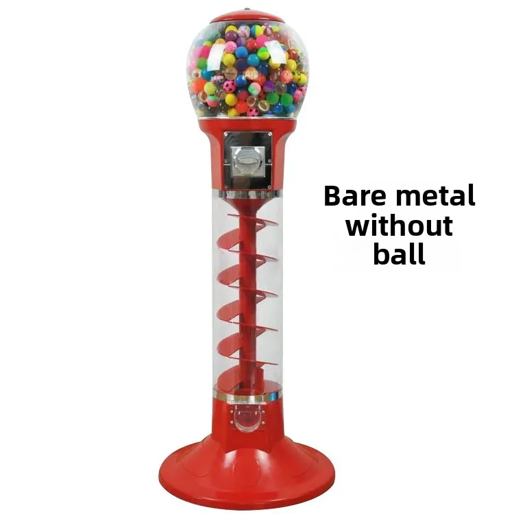 Supermarket Self-Servicing Elastic Ball Capsule Toy 45 Capsule Spiral Machine One Yuan Two Yuan Coin System Metal One Small Shop