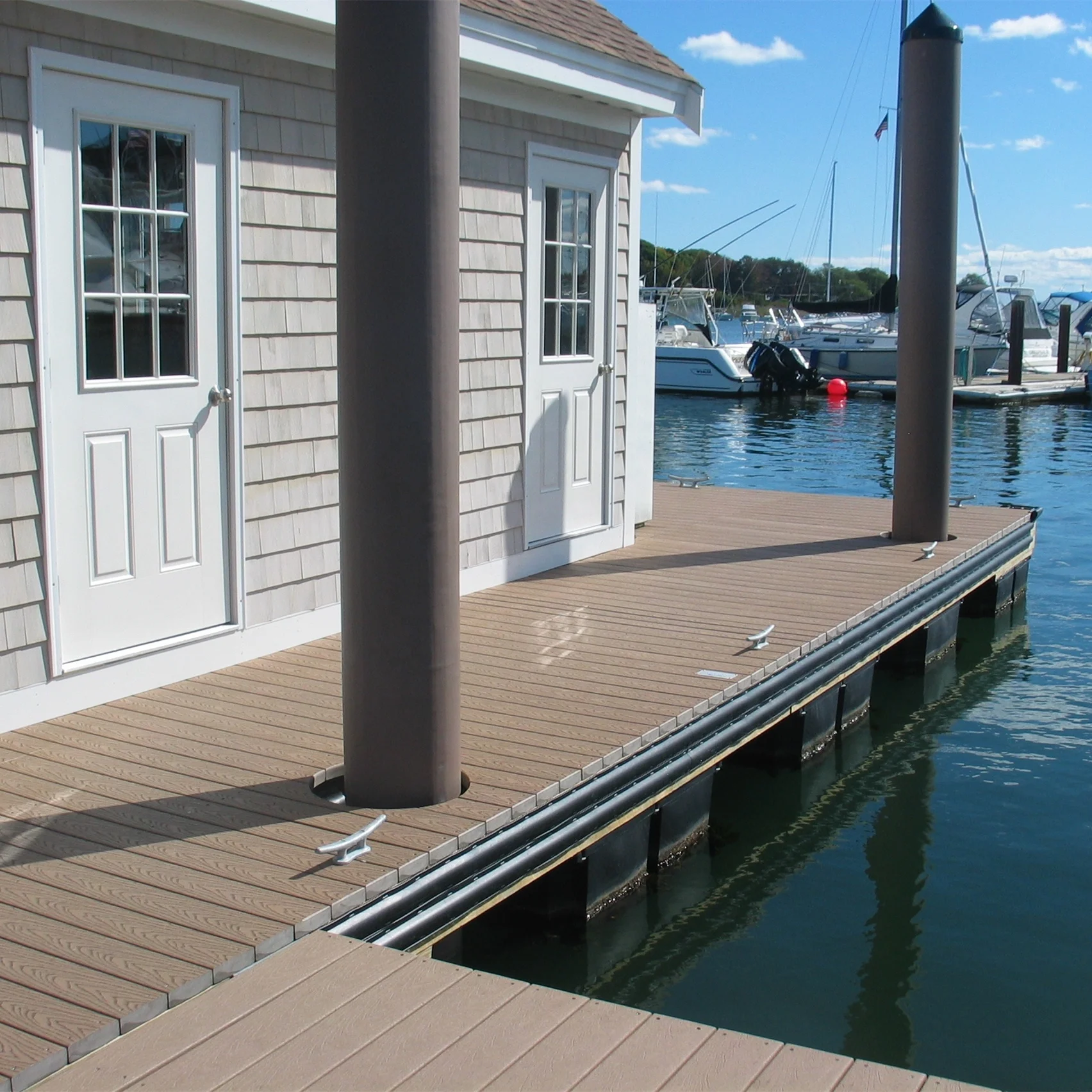 Steel/aluminum Gangway 43ft Custom Marine Aluminum Pontoon Floats River