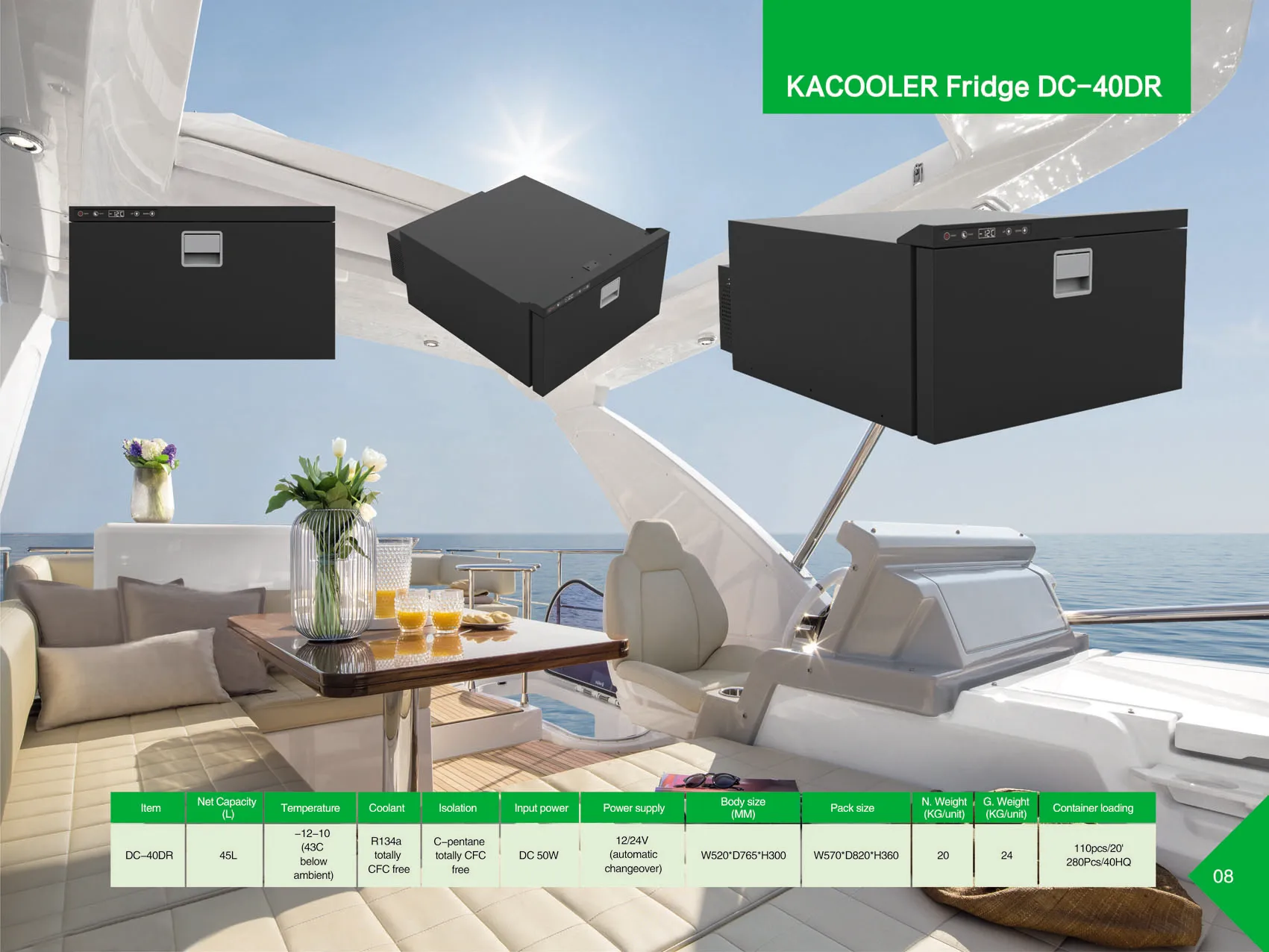 New Energy Commercial Vehicles Fridge Freezer Stainless Steel Portable
