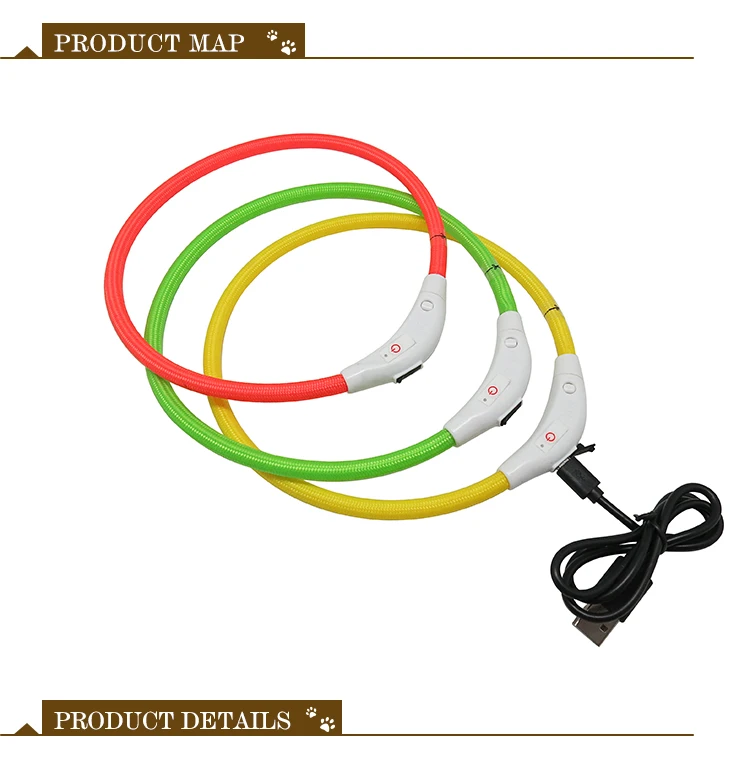 Colorful Outdoor Training LED Pet Collar