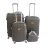 Fashion Design and Colorful Transparent Clear Super Light Double 4 Wheel Luggage